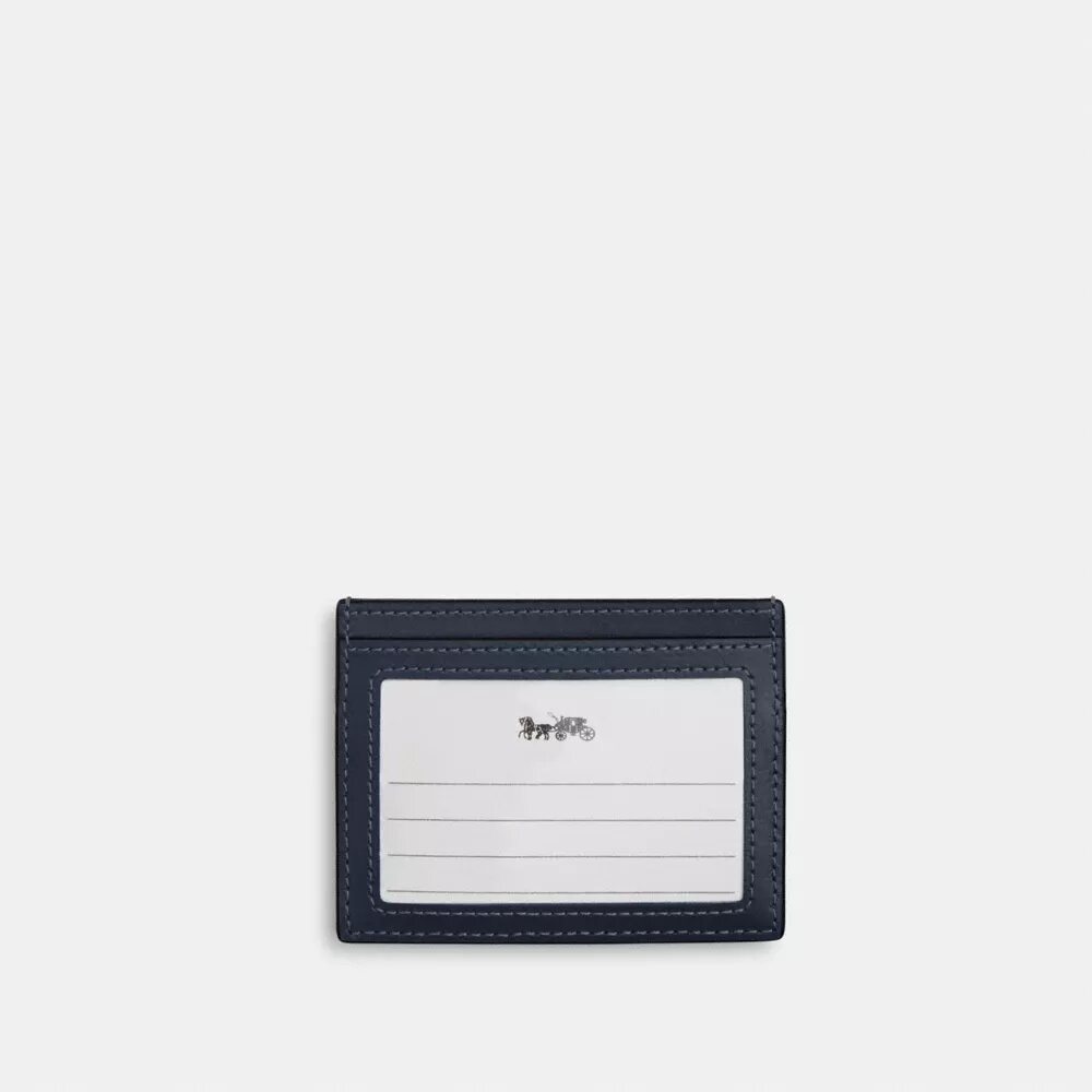 Porte-carte d’identité fin en coton régénératif avec matelassage