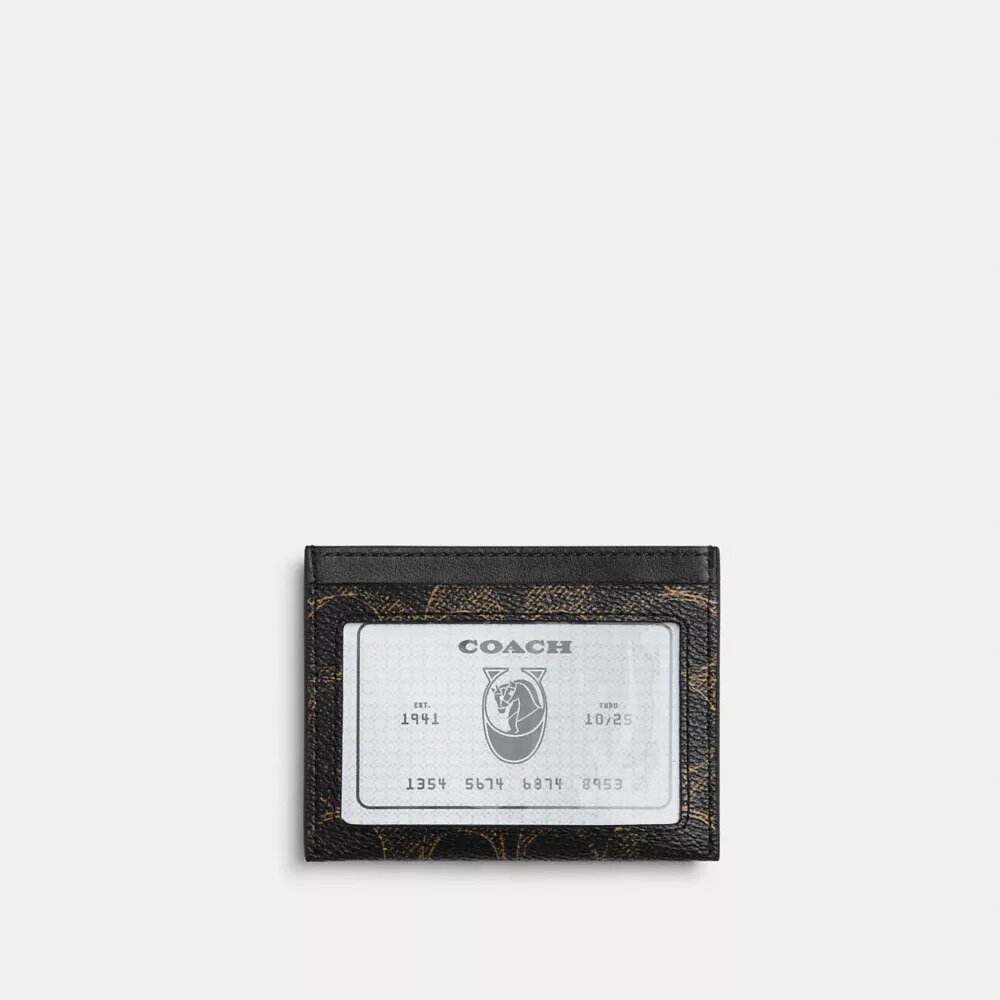 Porte-carte d'identité fin en Signature Canvas