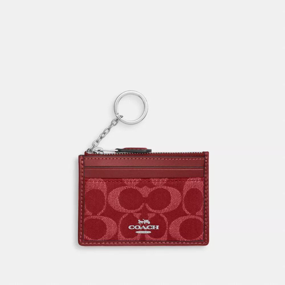Porte-carte d’identité Mini Skinny en denim emblématique