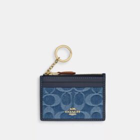 Porte-carte d’identité Mini Skinny en denim emblématique