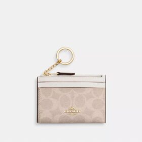 Porte-carte d'identité Mini Skinny en Signature Canvas