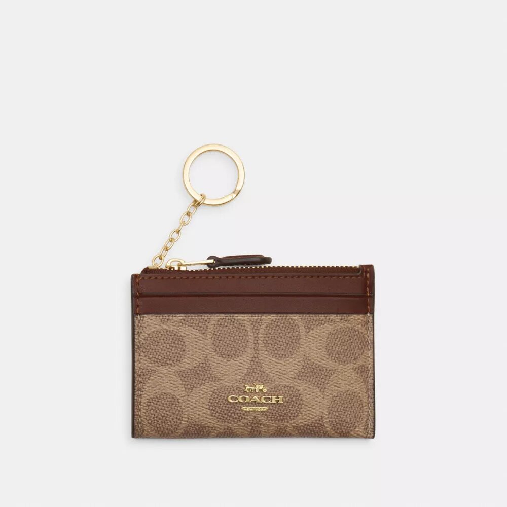 Porte-carte d'identité Mini Skinny en Signature Canvas
