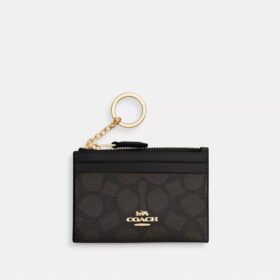 Porte-carte d'identité Mini Skinny en Signature Canvas