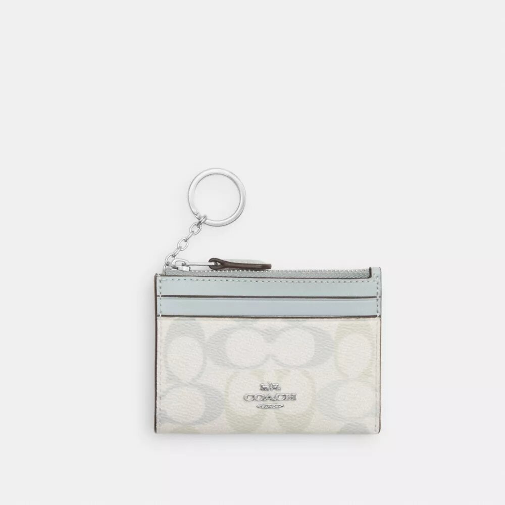 Porte-carte d'identité Mini Skinny en Signature Canvas