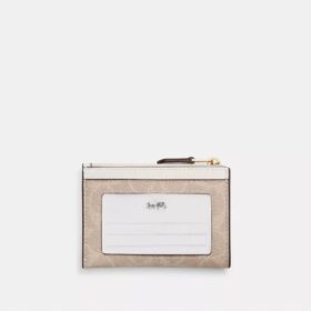 Porte-carte d’identité Mini Skinny en Signature Canvas