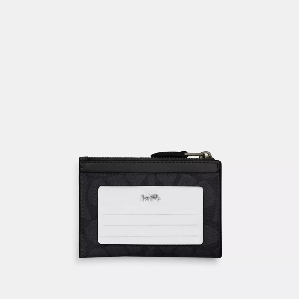 Porte-carte d'identité Mini Skinny en Signature Canvas