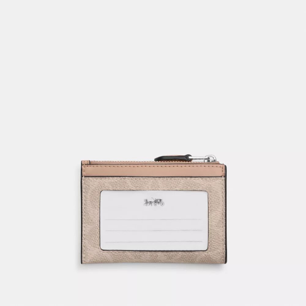 Porte-carte d'identité Mini Skinny en Signature Canvas