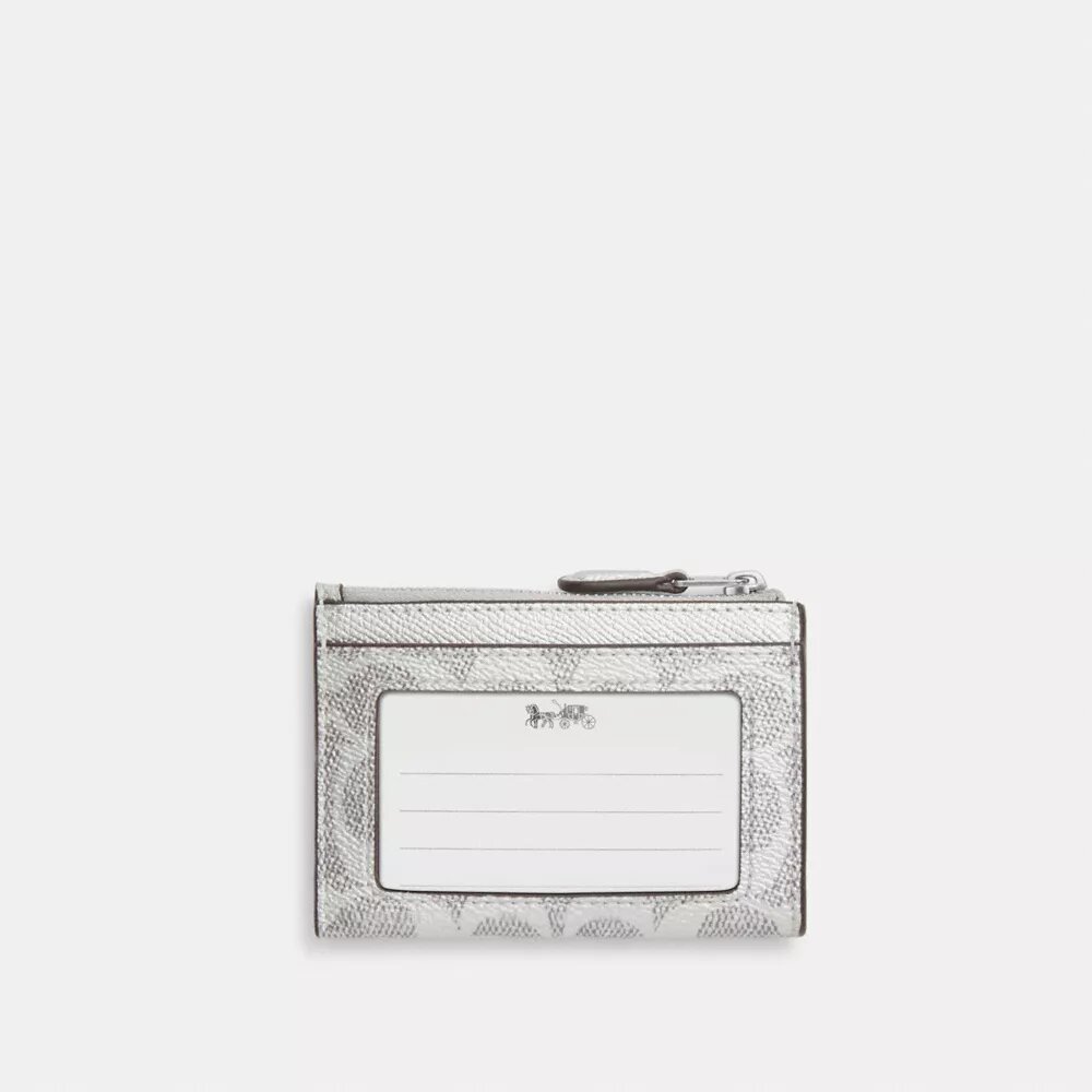 Porte-carte d'identité Mini Skinny en Signature Canvas