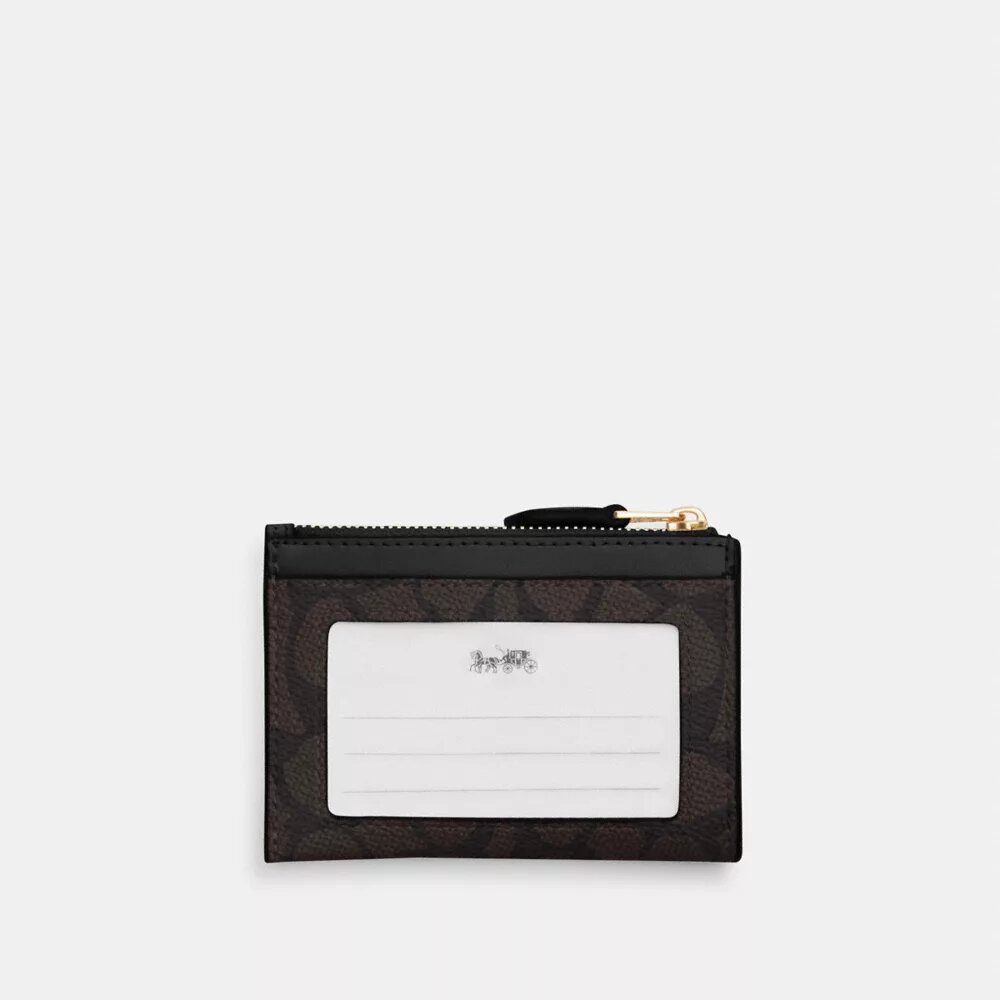 Porte-carte d'identité Mini Skinny en Signature Canvas