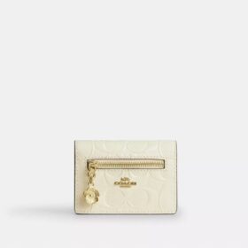 Porte-cartes avec Charms en cuir emblématique