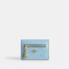 Porte-cartes avec Charms en cuir emblématique