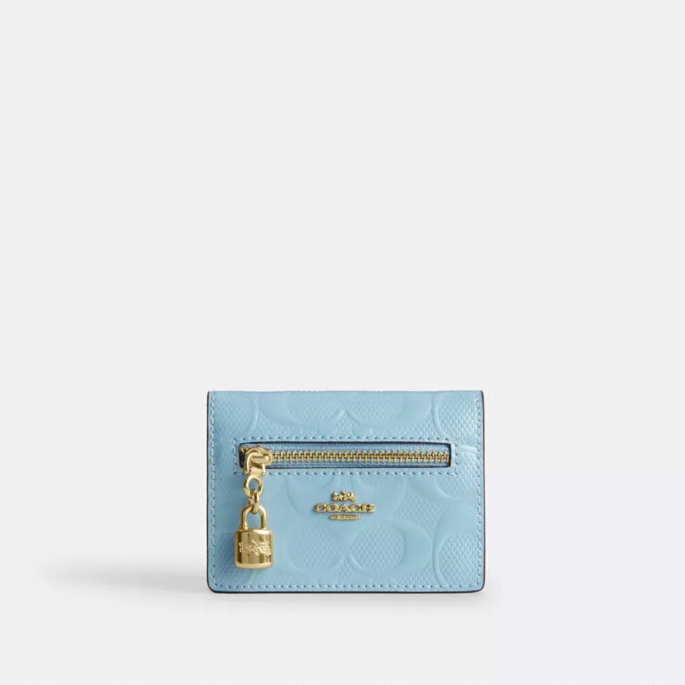 Porte-cartes avec Charms en cuir emblématique