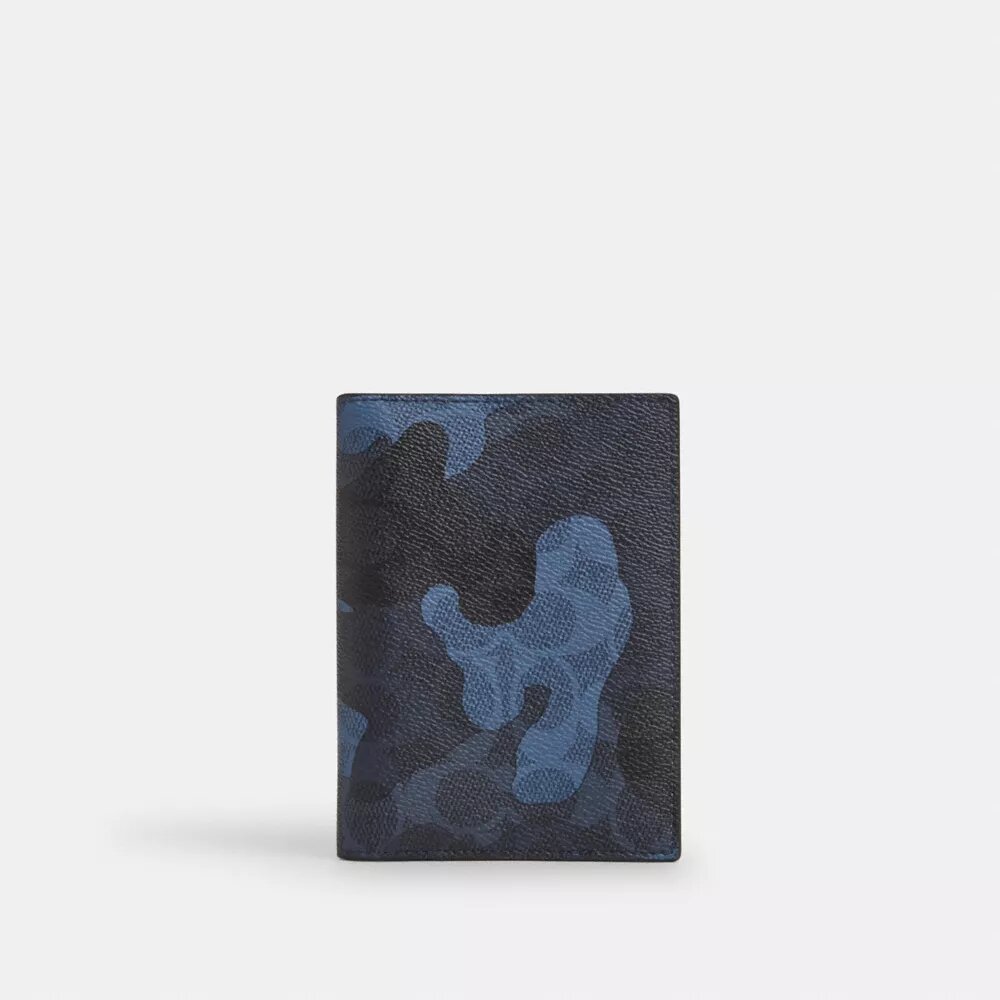Porte-cartes de passeport à imprimé camouflage emblématique