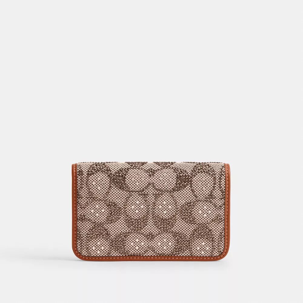 Porte-cartes Essential Slim en jacquard Crystal Signature