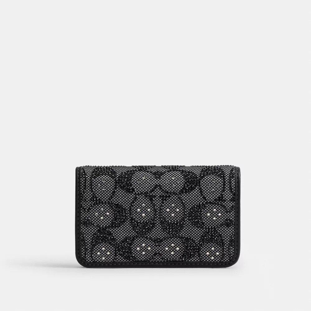 Porte-cartes Essential Slim en jacquard Crystal Signature