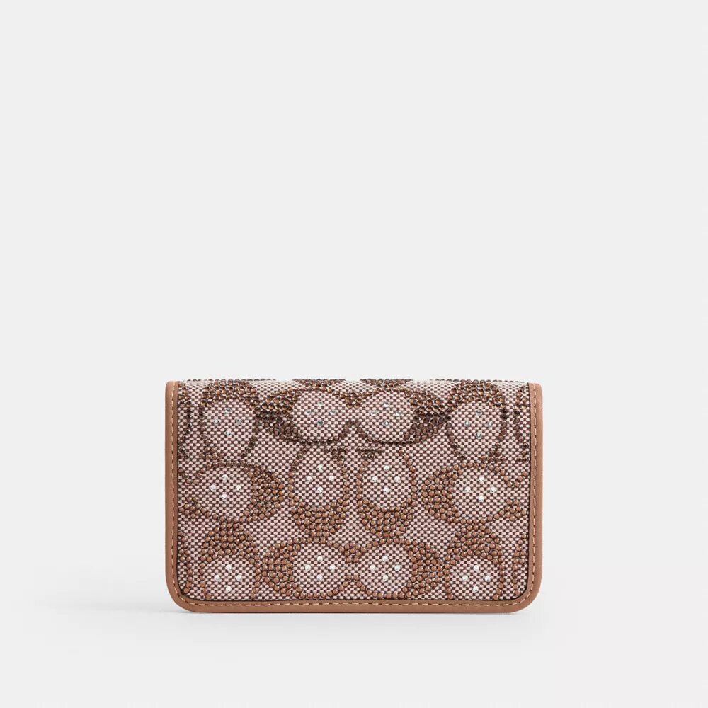 Porte-cartes Essential Slim en jacquard Crystal Signature