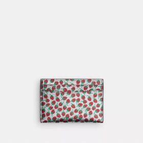 Porte-cartes essentiel à imprimé fraises