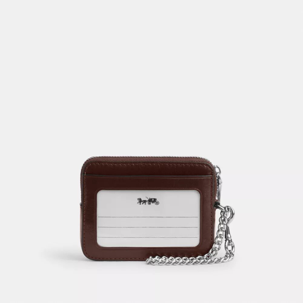 Porte-cartes à fermeture éclair avec matelassage