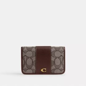 Porte-cartes fin et indispensable en jacquard emblématique