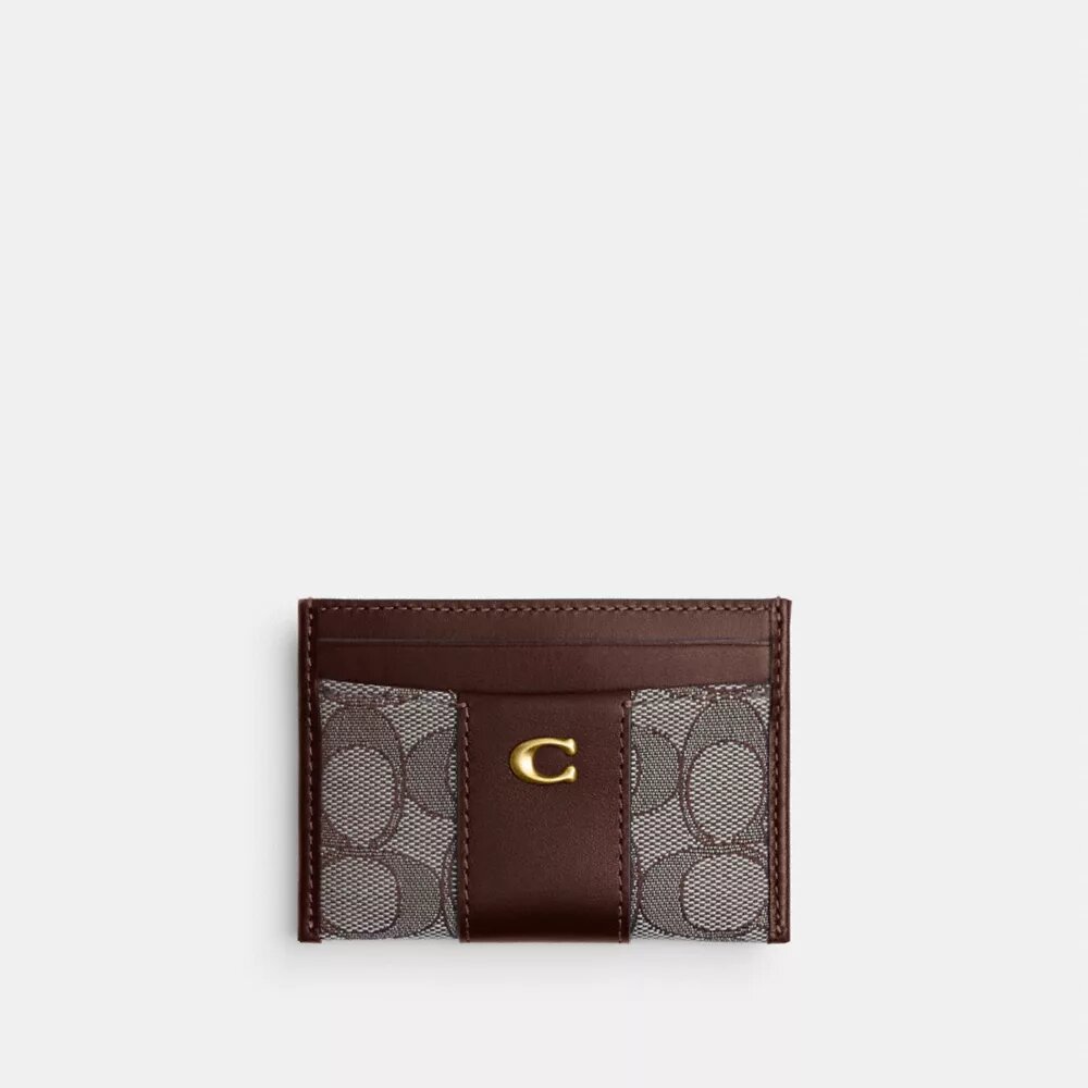 Porte-cartes indispensable en jacquard emblématique