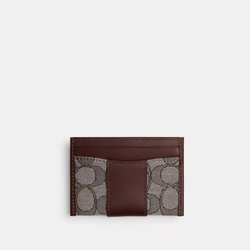 Porte-cartes indispensable en jacquard emblématique