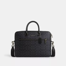 Porte-documents Ethan Slim en Signature Canvas