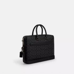 Porte-documents Ethan Slim en Signature Canvas