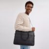 Porte-documents Ethan Slim en Signature Canvas