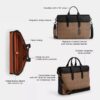 Porte-documents Sullivan en Signature Canvas