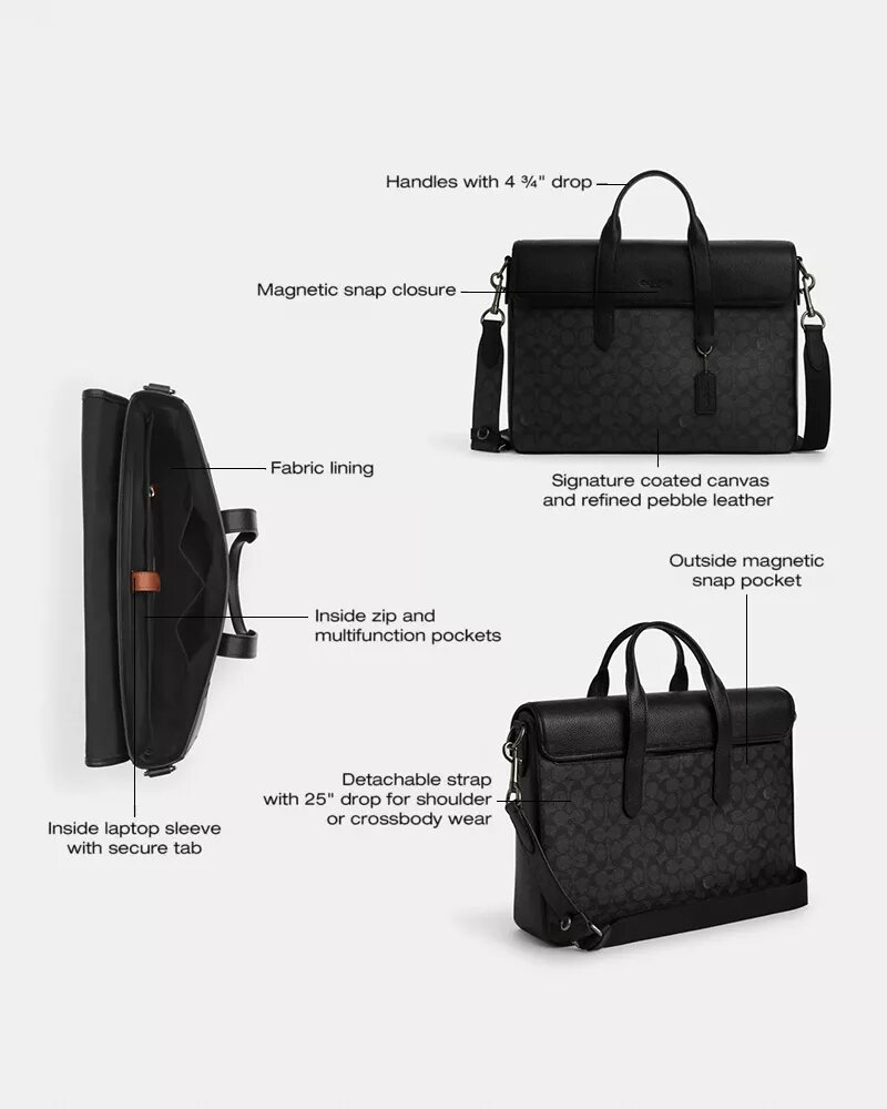 Porte-documents Sullivan en Signature Canvas