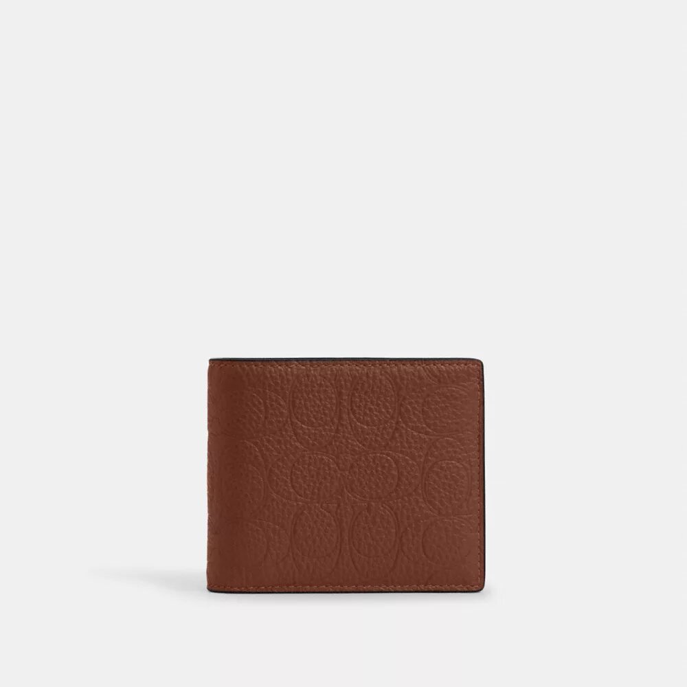 Portefeuille 3 en 1 en cuir signature