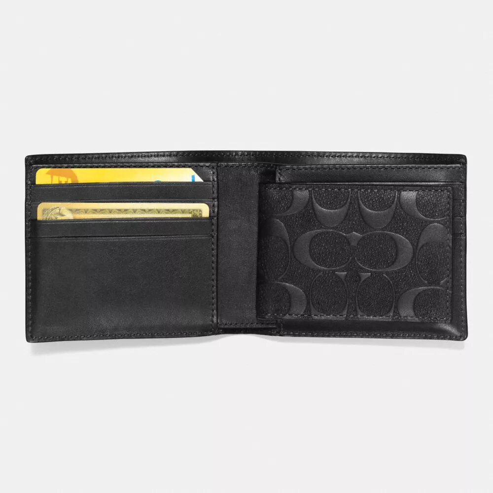 Portefeuille 3 en 1 en cuir signature