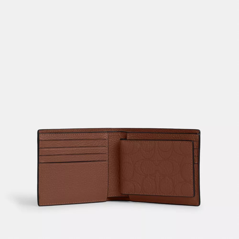 Portefeuille 3 en 1 en cuir signature