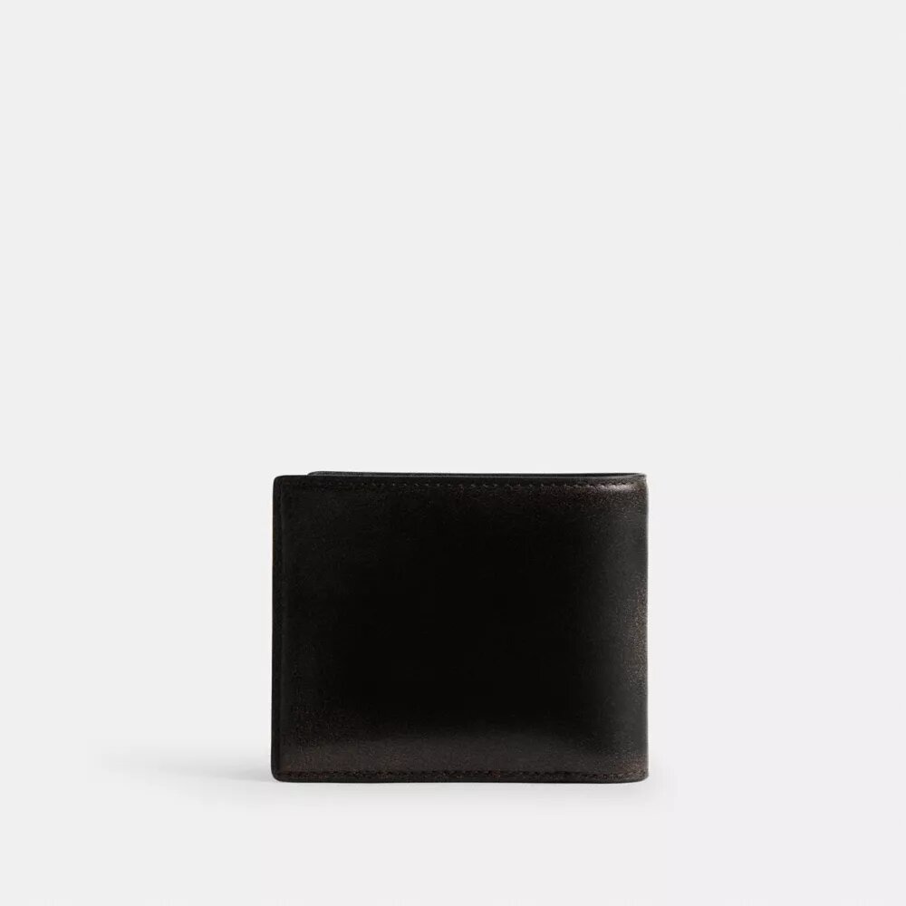 Portefeuille 3 en 1 en cuir vieilli