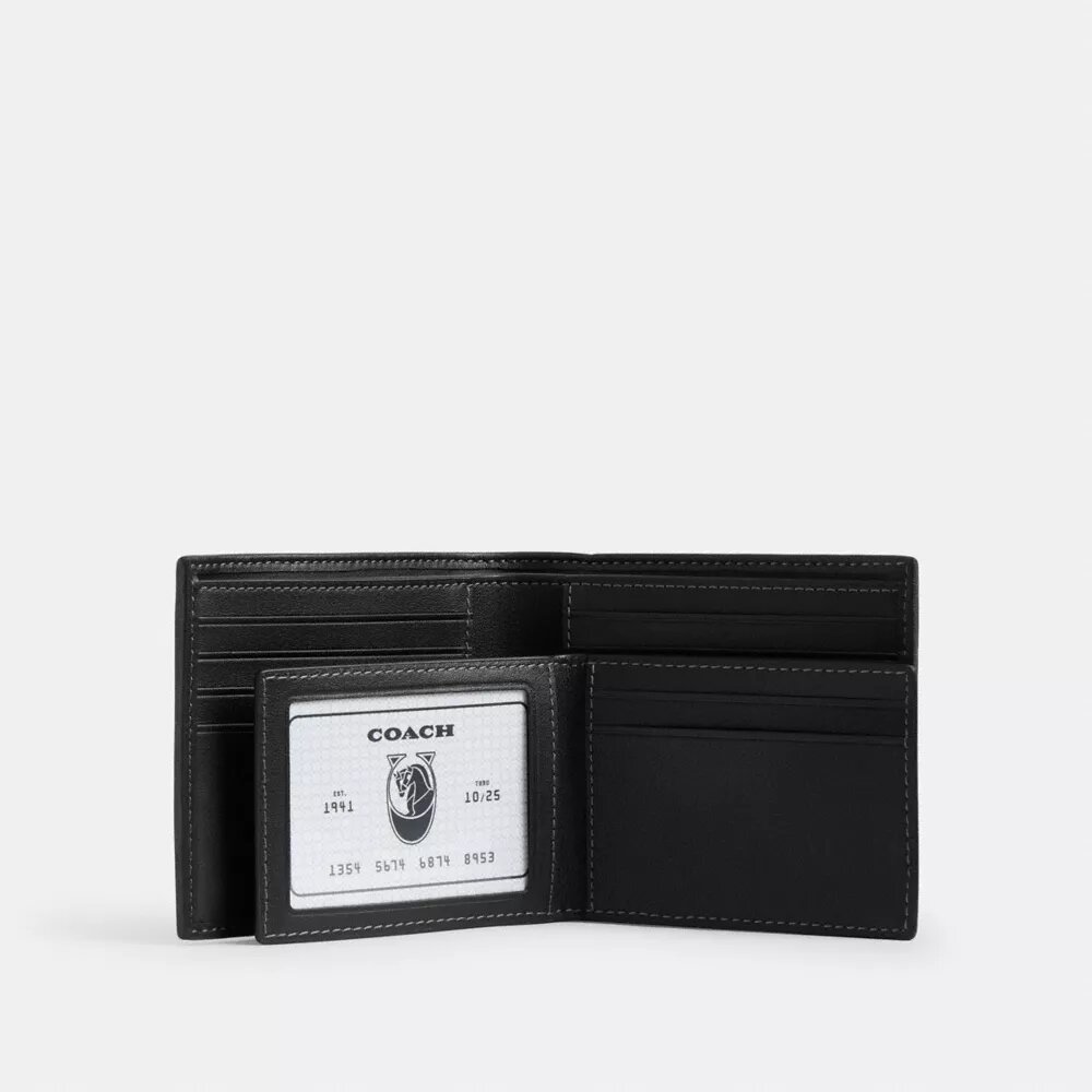 Portefeuille 3-en-1 en denim Signature « Loved »