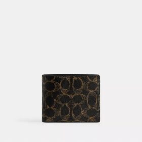 Portefeuille 3-en-1 en Signature Canvas « Loved »