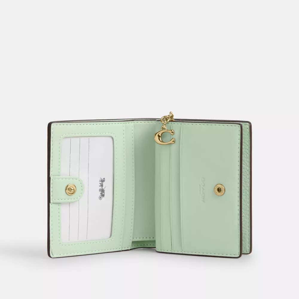 Portefeuille à bouton-pression avec imprimé floral