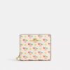Portefeuille à bouton-pression avec imprimé floral et Charms