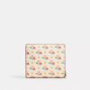 Portefeuille à bouton-pression avec imprimé floral et Charms