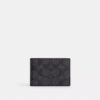 Portefeuille compact en Signature Canvas