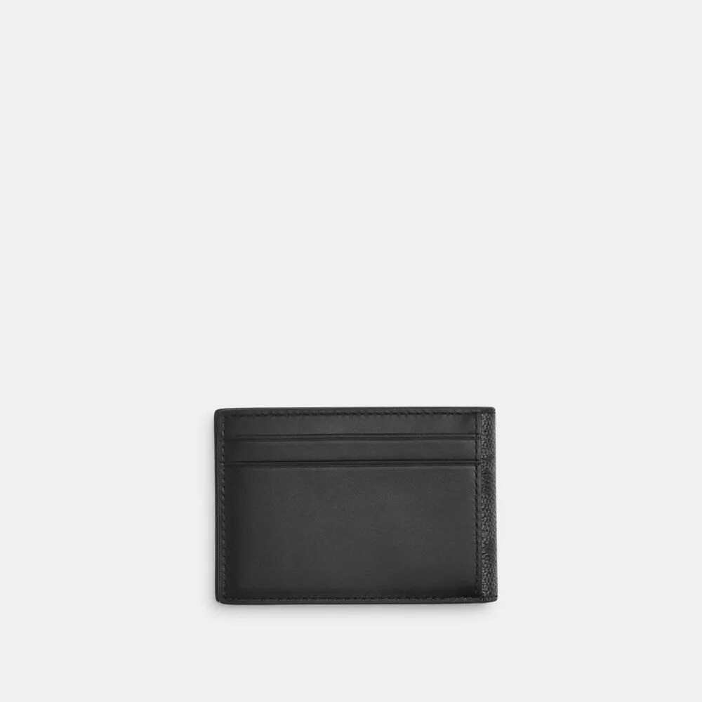 Portefeuille compact en Signature Canvas