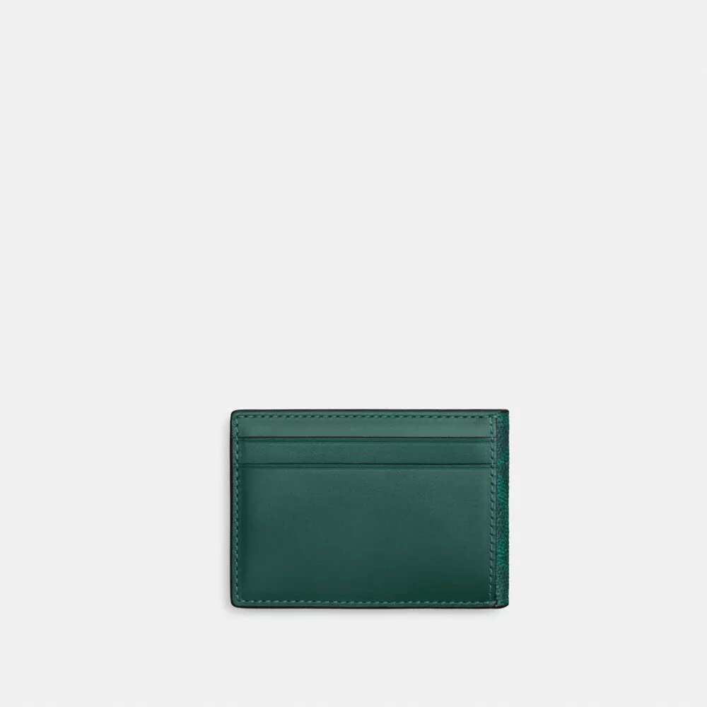 Portefeuille compact en Signature Canvas