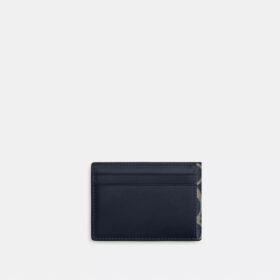 Portefeuille compact en Signature Canvas