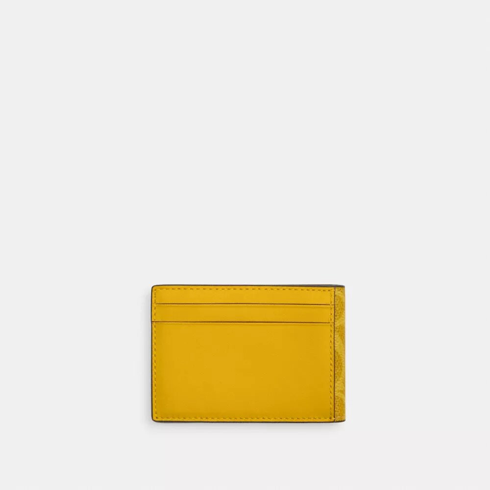 Portefeuille compact en Signature Canvas