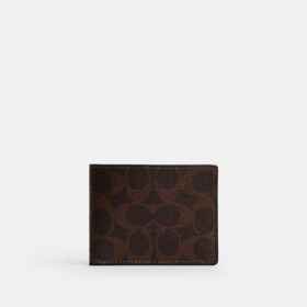 Portefeuille fin en Signature Canvas