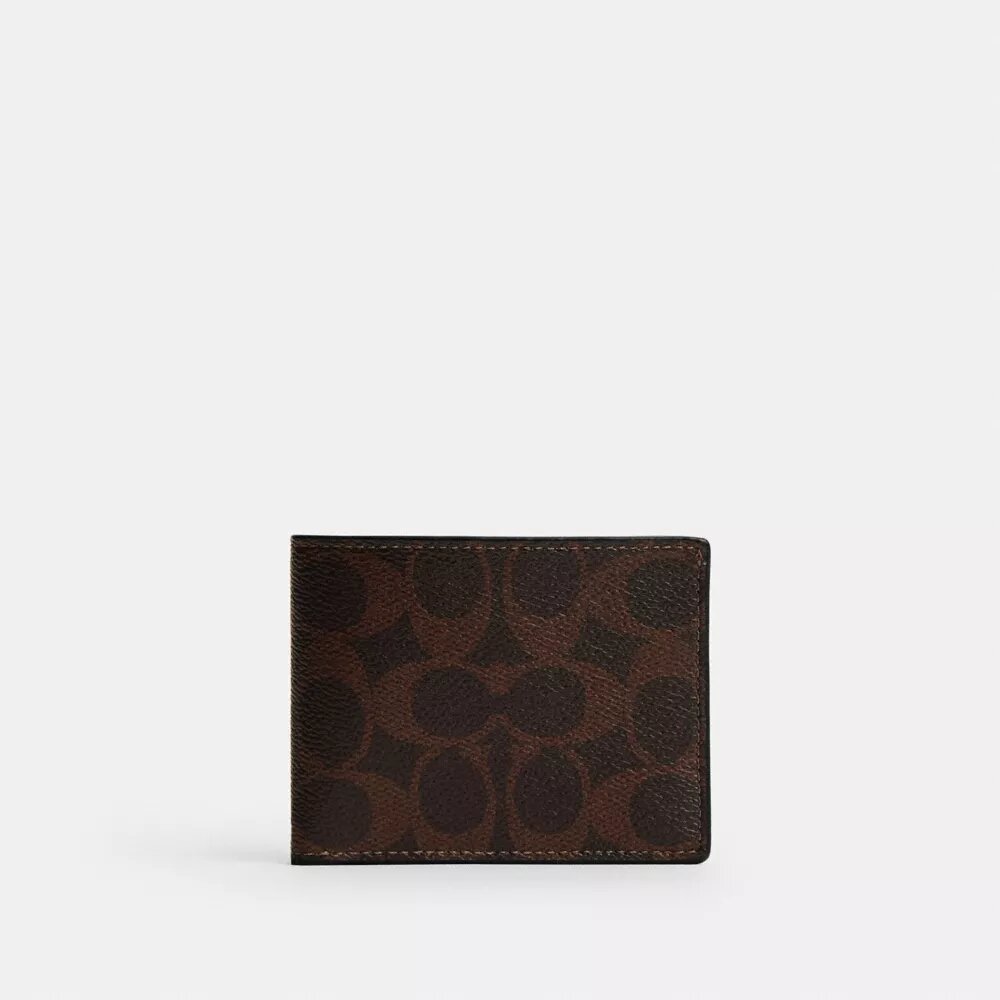 Portefeuille fin en Signature Canvas