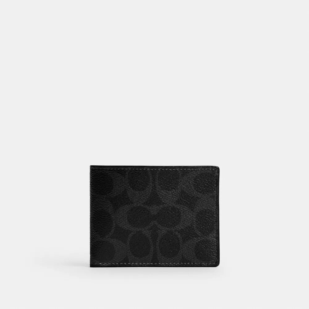 Portefeuille fin en Signature Canvas