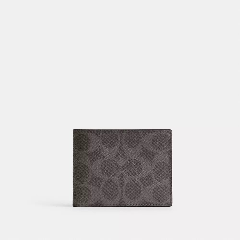 Portefeuille fin en Signature Canvas