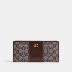 Portefeuille fin Essential en jacquard emblématique