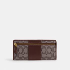 Portefeuille fin Essential en jacquard emblématique